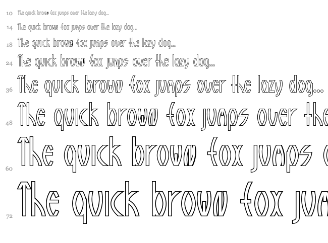 Guazhiru font waterfall